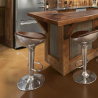 Buy Aviator Bar Stool - Premium Leather Brown 26711 - prices