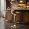 Buy Aviator Bar Stool - Premium Leather Brown 26711 in the United Kingdom
