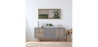 Buy Wooden Sideboard - Vintage Design -  Risei Dark grey 60360 - in the UK
