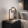 Buy Table lamp in modern design, smoked glass - Nam Smoke 60392 in the United Kingdom