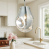 Buy Glass pendant lamp - Nerva Silver 60395 - prices