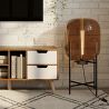 Buy Glass floor lamp in modern design, metal and glass - Crada - 75cm Smoke 60398 - prices