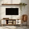 Buy Glass floor lamp in modern design, metal and glass - Crada - 75cm Smoke 60398 at MyFaktory