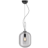 Buy Glass pendant light in modern design, metal and glass - Crada - small Smoke 60401 - prices