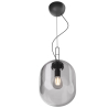 Buy Glass pendant light in modern design, metal and glass - Crada - small Smoke 60401 in the United Kingdom