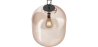 Buy Glass pendant light in modern design, metal and glass - Crada - Big Amber 60403 with a guarantee