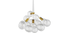 Buy Glass Ball Ceiling Lamp - Design Pendant Lamp - 12 Globes - Plaus White 60404 home delivery
