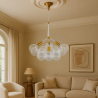 Buy Glass Ball Ceiling Lamp - Design Pendant Lamp - 12 Globes - Plaus White 60404 in the United Kingdom