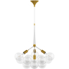 Buy Glass Ball Ceiling Lamp - Design Pendant Lamp - 12 Globes - Plaus White 60404 - in the UK