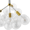 Buy Pendant lamp, globe chandelier in modern design, 12 glass globes - Plaus White 60404 in the United Kingdom