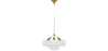 Buy Pendant lamp, globe chandelier in modern design, 9 glass globes - Plaus White 60405 home delivery