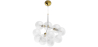 Buy Pendant lamp, globe chandelier in modern design, 9 glass globes - Plaus White 60405 - prices