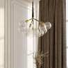Buy Pendant lamp, globe chandelier in modern design, 9 glass globes - Plaus White 60405 at MyFaktory