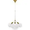 Buy Pendant lamp, globe chandelier in modern design, 9 glass globes - Plaus White 60405 in the United Kingdom