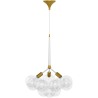 Buy Pendant lamp, globe chandelier in modern design, 9 glass globes - Plaus White 60405 home delivery