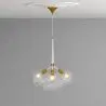 Buy Pendant lamp, globe chandelier in modern design, 9 glass globes - Plaus White 60405 at MyFaktory