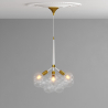 Buy Pendant lamp, globe chandelier in modern design, 9 glass globes - Plaus White 60405 in the United Kingdom