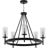 Buy Chandelier Ceiling Lamp Vintage Style in Metal - Frox Black 60406 - prices