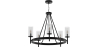 Buy Chandelier Ceiling Lamp Vintage Style in Metal - Frox Black 60406 home delivery