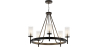 Buy Chandelier Ceiling Lamp Vintage Style in Metal - Frox Black 60406 - in the UK