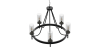 Buy Chandelier Ceiling Lamp Vintage Style in Metal - Frox Black 60406 with a guarantee