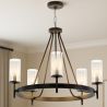 Buy Chandelier Ceiling Lamp Vintage Style in Metal - Frox Black 60406 - prices