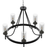Buy Chandelier Ceiling Lamp Vintage Style in Metal - Frox Black 60406 home delivery