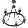 Buy Chandelier Ceiling Lamp Vintage Style in Metal - Frox Black 60406 with a guarantee