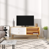 Buy Wooden TV Stand - Scandinavian Design - Preius Natural wood 60408 - in the UK