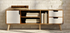 Buy Wooden TV Stand - Scandinavian Design - Lal Natural wood 60409 - prices