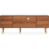 Buy Wooden TV Stand - Scandinavian Design - Lal Natural wood 60409 - in the UK