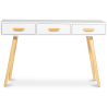 Buy Scandinavian style desk in wood - Morgan White 60412 - in the UK
