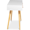 Buy Scandinavian style desk in wood - Morgan White 60412 in the United Kingdom