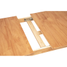 Buy Scandinavian style extendable dining table in wood 160/200CM - Cire Natural wood 60413 - prices