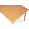 Buy Scandinavian style extendable dining table in wood 160/200CM - Cire Natural wood 60413 - in the UK
