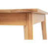 Buy Scandinavian style extendable dining table in wood 160/200CM - Cire Natural wood 60413 at MyFaktory