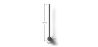 Buy Aluminum stick wall light in modern design, 50cm - Grobe Black 60420 - prices