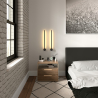 Buy Aluminum stick wall light in modern design, 50cm - Grobe Black 60420 - prices