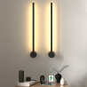 Buy Aluminum stick wall light in modern design, 50cm - Grobe Black 60420 - in the UK