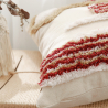 Buy Square Cotton Cushion Boho Bali Style (45x45 cm) cover + filling - Rayej Red 60167 at MyFaktory