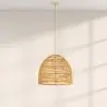 Buy Rattan Ceiling Lamp - Boho Bali Design Pendant Lamp - 60cm - Seam Natural wood 60440 - in the UK