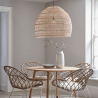 Buy Rattan Ceiling Lamp - Boho Bali Design Pendant Lamp - 60cm - Seam Natural wood 60440 with a guarantee
