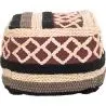 Buy Pouffe Boho Bali , Square in Cotton - Munbay Bali Multicolour 60244 - in the UK