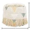 Buy Pouffe Boho Bali , Square in Cotton and wool- Janet Bali Multicolour 60248 - prices