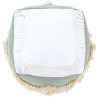 Buy Pouffe Boho Bali , Square in Cotton and wool- Janet Bali Multicolour 60248 in the United Kingdom