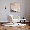 Buy White boucle upholstered armchair - Oysa White 60338 - prices