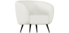 Buy White boucle upholstered armchair - Oysa White 60338 home delivery