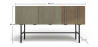 Buy Wooden Sideboard - Vintage Design - 2 doors - Zesnar Grey 60376 - in the UK