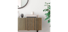 Buy Wooden Sideboard - Vintage Design - 2 doors - Zesnar Grey 60376 - prices