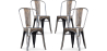 Buy X4 Dining chair Bistrot Metalix industrial design Metal - New Edition Metallic bronze 60449 - prices